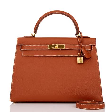 Hermès Kelly 32 Epsom Sienne 